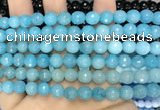 CCN6313 15.5 inches 8mm faceted round candy jade beads Wholesale