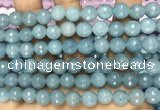 CCN6315 15.5 inches 8mm faceted round candy jade beads Wholesale