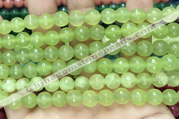 CCN6322 15.5 inches 8mm faceted round candy jade beads Wholesale