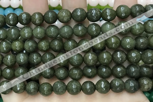 CCN6326 15.5 inches 8mm faceted round candy jade beads Wholesale