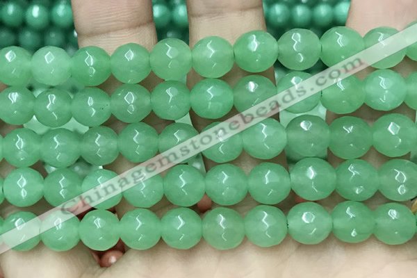 CCN6329 15.5 inches 8mm faceted round candy jade beads Wholesale