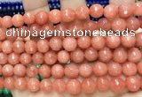 CCN6332 15.5 inches 8mm faceted round candy jade beads Wholesale