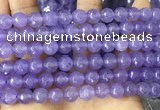 CCN6355 6mm, 8mm, 10mm, 12mm & 14mm faceted round candy jade beads