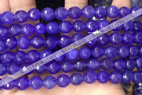 CCN6356 6mm, 8mm, 10mm, 12mm & 14mm faceted round candy jade beads