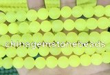 CCN6367 15.5 inches 6mm, 8mm, 10mm & 12mm round matte candy jade beads
