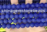 CCN6368 15.5 inches 6mm, 8mm, 10mm & 12mm round matte candy jade beads