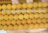 CCN6370 15.5 inches 6mm, 8mm, 10mm & 12mm round matte candy jade beads