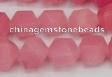 CCN661 15.5 inches 15*15mm faceted nuggets candy jade beads