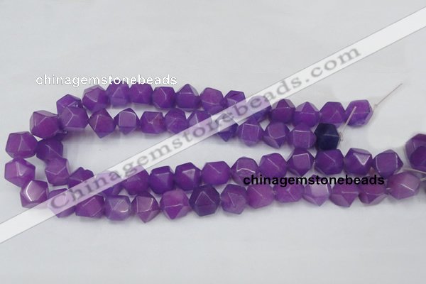 CCN664 15.5 inches 15*15mm faceted nuggets candy jade beads