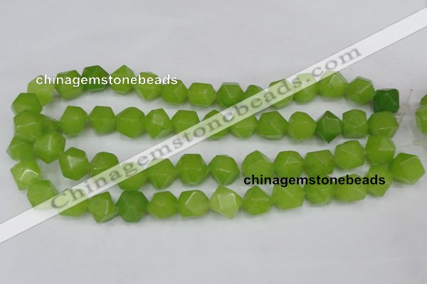 CCN666 15.5 inches 15*15mm faceted nuggets candy jade beads