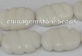 CCN680 15.5 inches 15*23mm carved oval candy jade beads wholesale