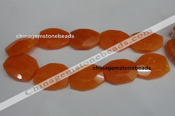 CCN696 15.5 inches 30*40mm faceted octagonal candy jade beads