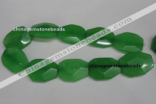 CCN697 15.5 inches 30*40mm faceted octagonal candy jade beads