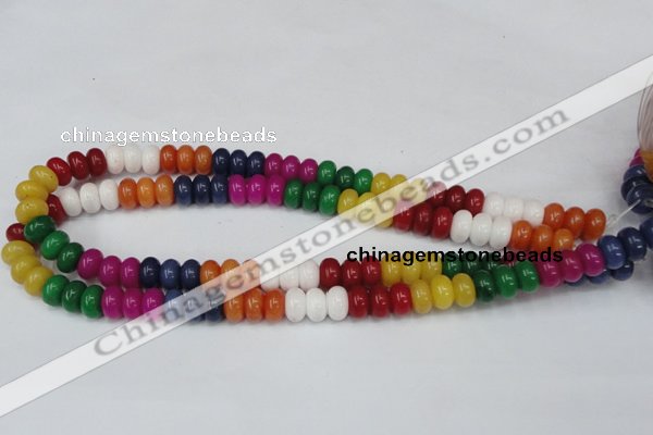 CCN721 15.5 inches 6*10mm rondelle candy jade beads wholesale