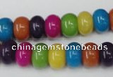CCN722 15.5 inches 8*12mm rondelle candy jade beads wholesale