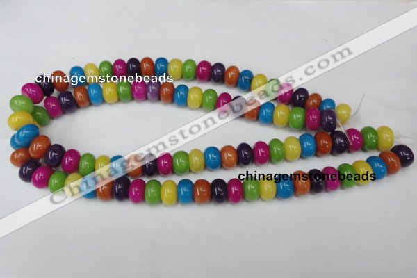 CCN722 15.5 inches 8*12mm rondelle candy jade beads wholesale