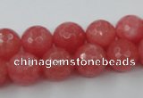 CCN753 15.5 inches 4mm faceted round candy jade beads wholesale