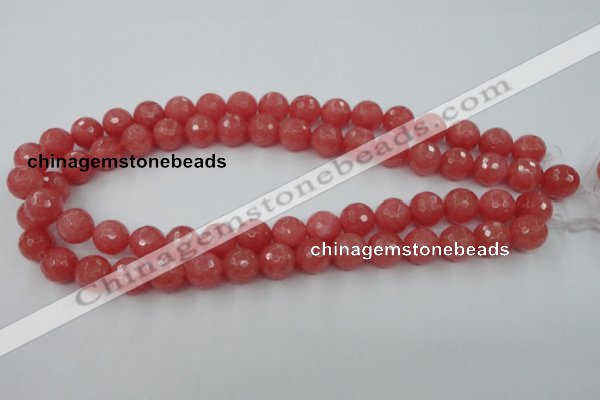 CCN753 15.5 inches 4mm faceted round candy jade beads wholesale