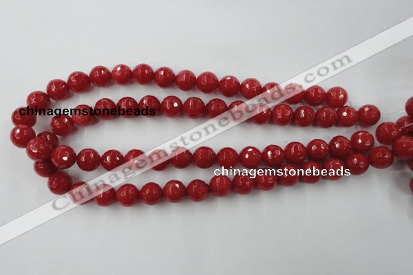 CCN756 15.5 inches 4mm faceted round candy jade beads wholesale