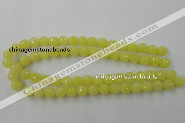 CCN759 15.5 inches 4mm faceted round candy jade beads wholesale