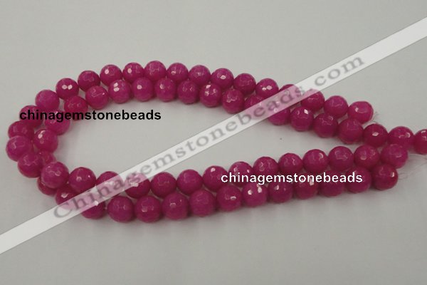 CCN771 15.5 inches 6mm faceted round candy jade beads wholesale