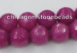 CCN772 15.5 inches 6mm faceted round candy jade beads wholesale