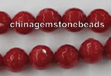 CCN773 15.5 inches 6mm faceted round candy jade beads wholesale