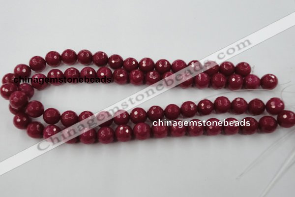 CCN774 15.5 inches 6mm faceted round candy jade beads wholesale