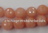 CCN775 15.5 inches 6mm faceted round candy jade beads wholesale