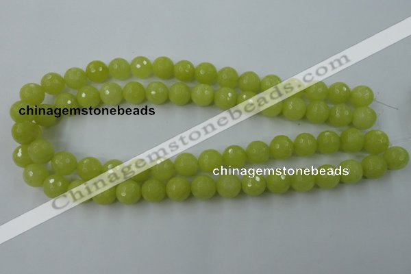 CCN777 15.5 inches 6mm faceted round candy jade beads wholesale