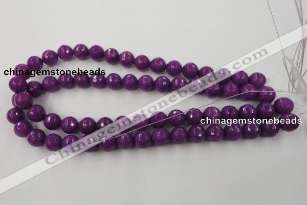 CCN779 15.5 inches 6mm faceted round candy jade beads wholesale