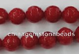 CCN790 15.5 inches 8mm faceted round candy jade beads wholesale