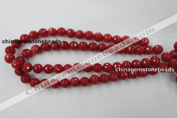 CCN807 15.5 inches 10mm faceted round candy jade beads wholesale