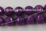 CCN813 15.5 inches 10mm faceted round candy jade beads wholesale