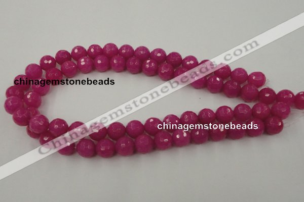 CCN822 15.5 inches 12mm faceted round candy jade beads wholesale
