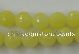 CCN827 15.5 inches 12mm faceted round candy jade beads wholesale
