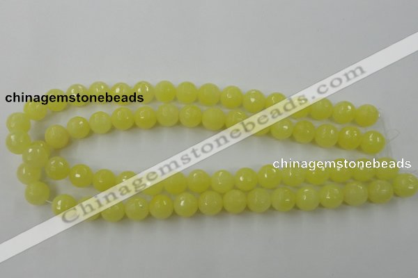 CCN827 15.5 inches 12mm faceted round candy jade beads wholesale