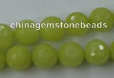 CCN828 15.5 inches 12mm faceted round candy jade beads wholesale