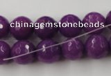 CCN830 15.5 inches 12mm faceted round candy jade beads wholesale