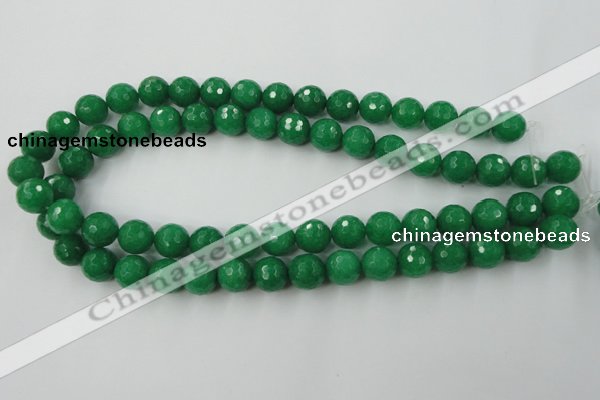 CCN831 15.5 inches 12mm faceted round candy jade beads wholesale