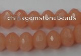 CCN905 15.5 inches 9*12mm faceted rondelle candy jade beads