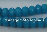 CCN910 15.5 inches 9*12mm faceted rondelle candy jade beads