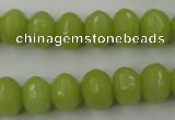 CCN912 15.5 inches 9*12mm faceted rondelle candy jade beads