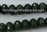 CCN913 15.5 inches 9*12mm faceted rondelle candy jade beads