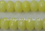 CCN919 15.5 inches 10*14mm faceted rondelle candy jade beads