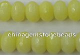 CCN919 15.5 inches 10*14mm faceted rondelle candy jade beads