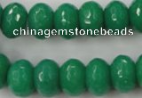 CCN924 15.5 inches 10*14mm faceted rondelle candy jade beads