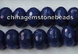 CCN926 15.5 inches 10*14mm faceted rondelle candy jade beads