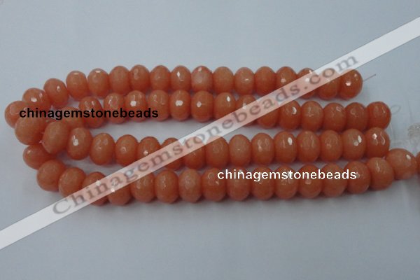 CCN930 15.5 inches 12*16mm faceted rondelle candy jade beads