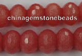 CCN931 15.5 inches 12*16mm faceted rondelle candy jade beads